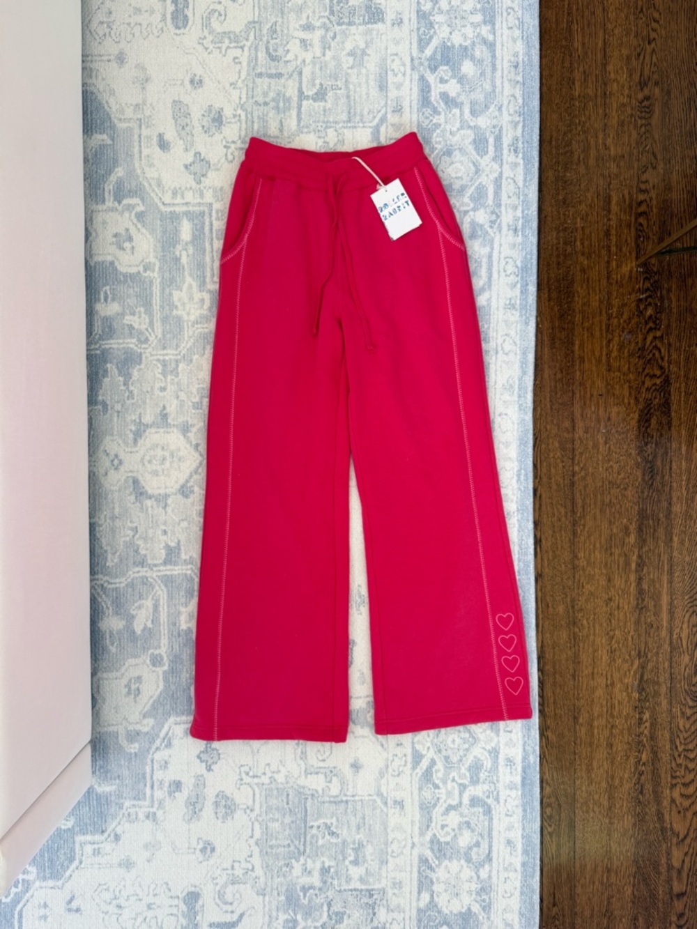 Roller Rabbit Hearts Embroidered Turner Pant
